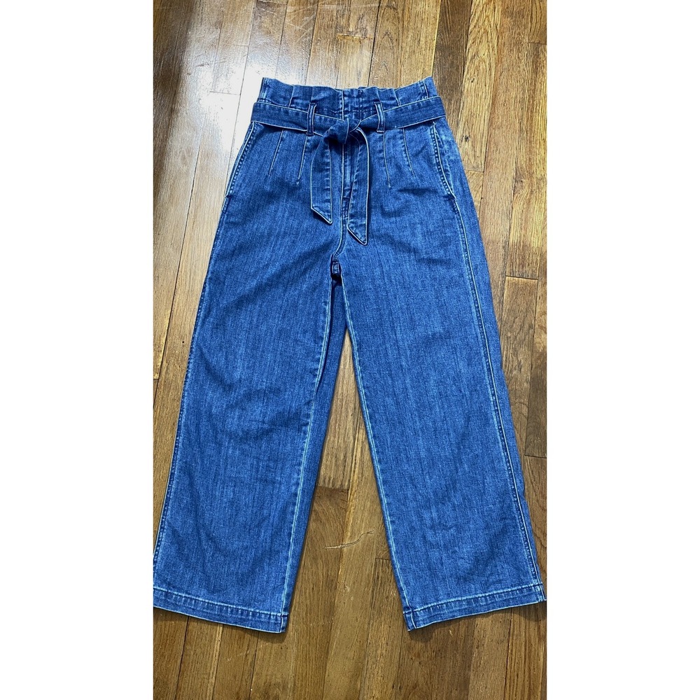 Madewell Womens 80s Style High Rise Jeans Relaxed Straight Leg Paperbag Waist